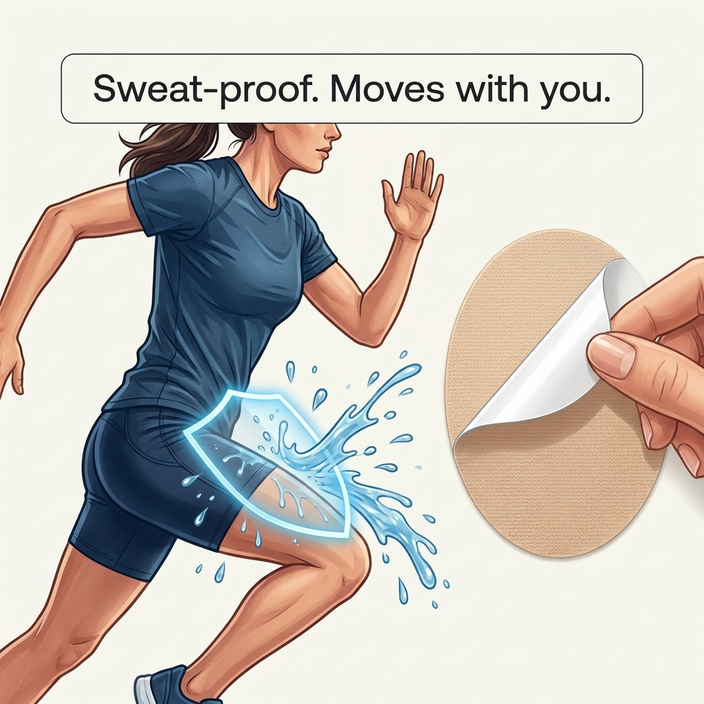 The Anti-Chafing Thigh Patch. Walk Pain-Free All Day Long.